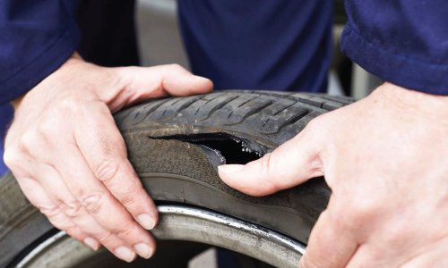 burst tyre service